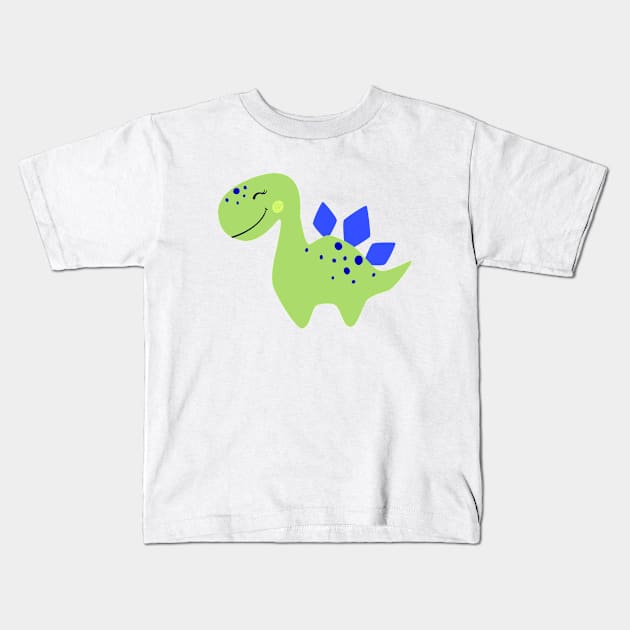 Green baby Boy Dinosaur Kids T-Shirt by KOTOdesign